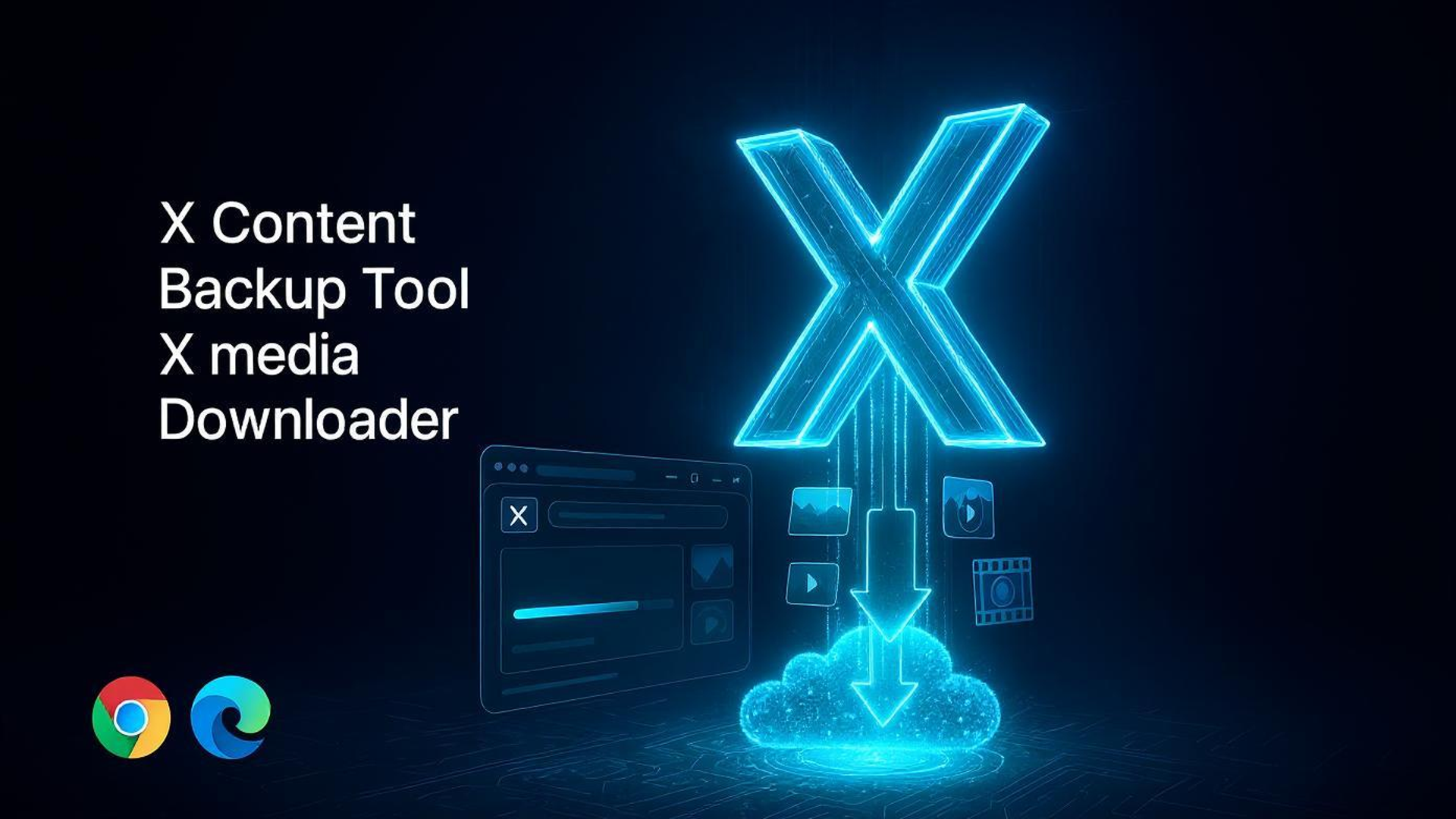 X Content Backup Tool Extension Screenshot